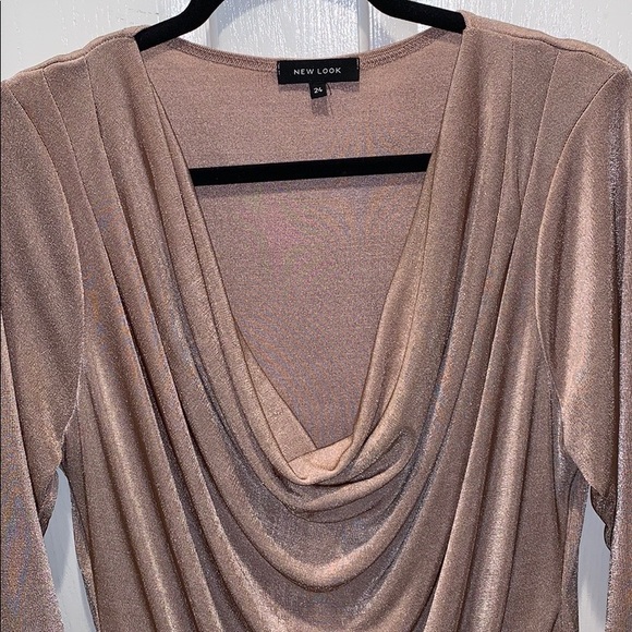 Bodysuit with draped front - Picture 4 of 4